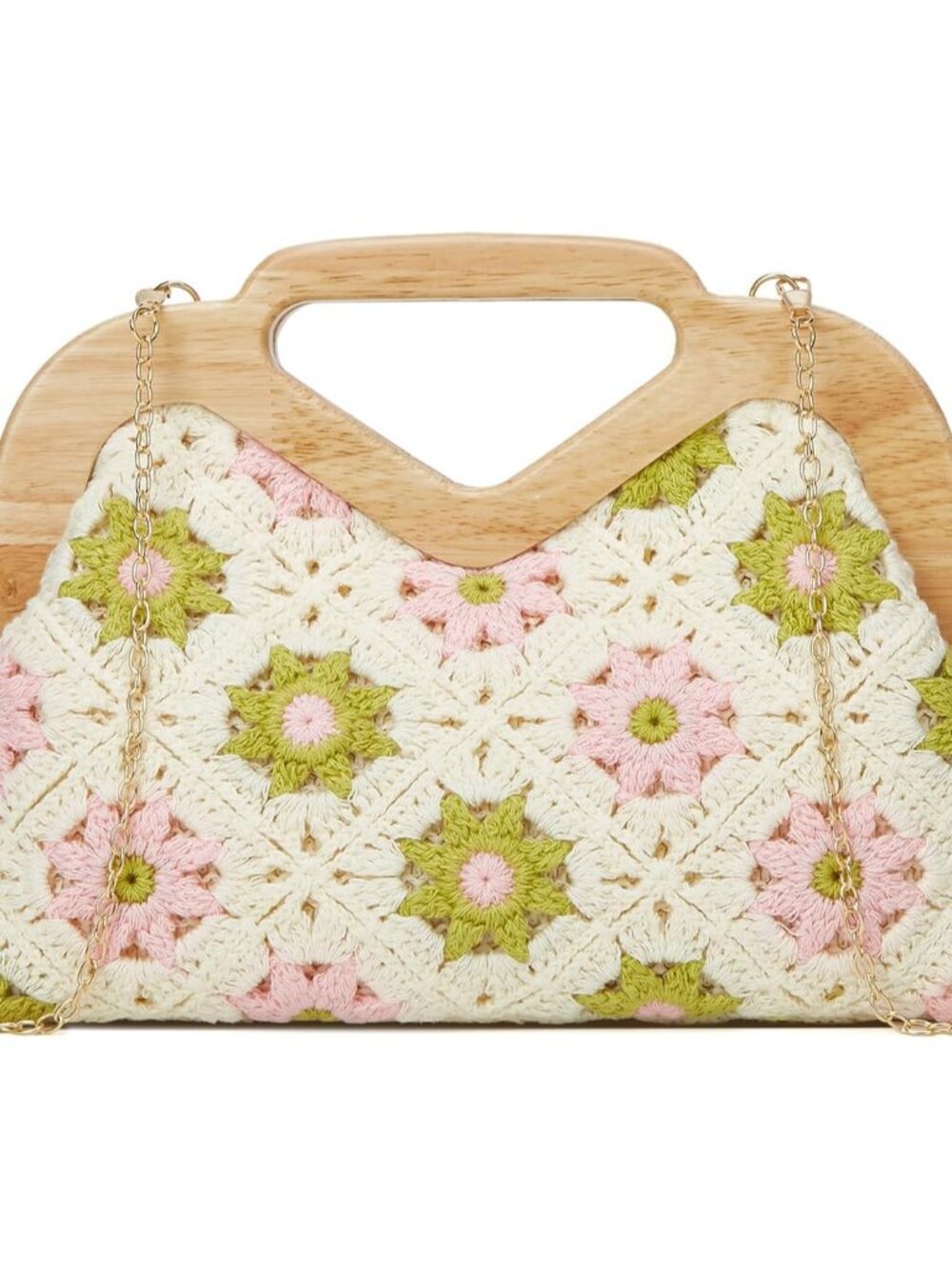 Crochet Summer Beach Bag Women Macrame Crossbody Purse Underarm Shoulder Bags Ho